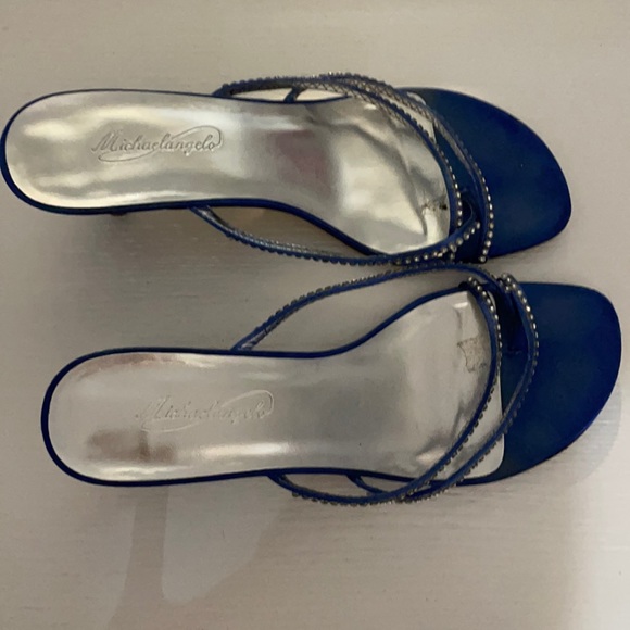 David’s Bridal blue with rhinestones strappy - Picture 4 of 6